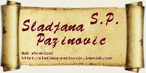 Slađana Pažinović vizit kartica